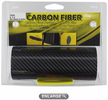 TrimBrite Black Carbon Fiber Adhesive Film 6" x 6ft TrimBrite Black Carbon Fiber Adhesive Film 6" x 6ft